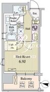パークナードフィット新富町 301 間取り図
