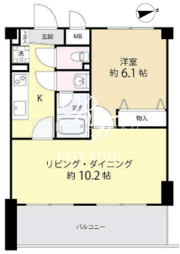 レジディア本郷菊坂プレイス 503 間取り図