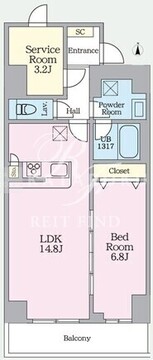 アーバンチェーン亀有 503 間取り図