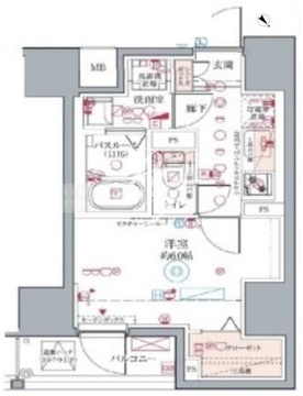 クレヴィスタ板橋 203 間取り図