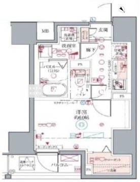 クレヴィスタ板橋 703 間取り図