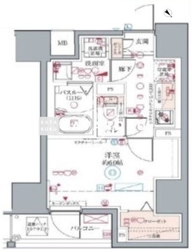 クレヴィスタ板橋 803 間取り図