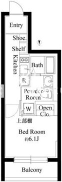 エクサム高円寺 401 間取り図