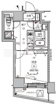 リルシア東向島2 802 間取り図