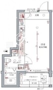 ラグディア高輪 104 間取り図