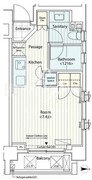 カスタリア菊川 301 間取り図