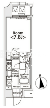  プライマル新宿若松町 401 間取り図