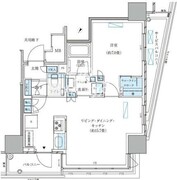 パークアクシス五反田スカイタワー 401 間取り図