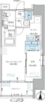 パークアクシス西大島コンフォートスクエア 515 間取り図