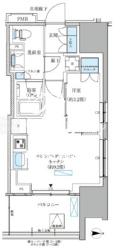 パークアクシス西大島コンフォートスクエア 324 間取り図