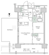 ブルックサイドレジデンス木場 1319 間取り図