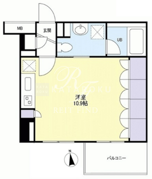 グランカーサ新宿御苑 603 間取り図