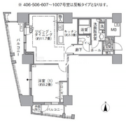 アクティ汐留 510 間取り図