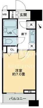 クロスレジデンス蒲田 803 間取り図