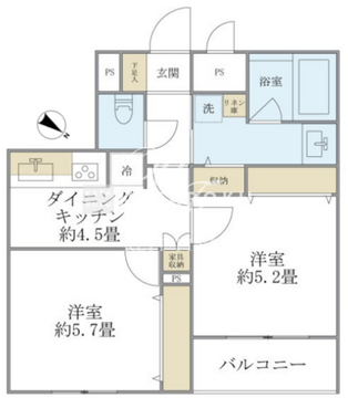 ザ品川イーストレジデンス 302 間取り図