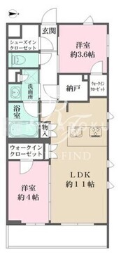 ラペルラ自由が丘2 101 間取り図