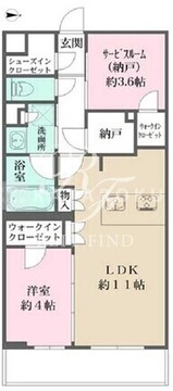 ラペルラ自由が丘2 103 間取り図