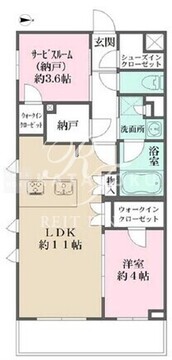 ラペルラ自由が丘2 104 間取り図