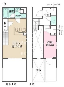 ラペルラ自由が丘2 105 間取り図