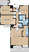 HF学芸大学レジデンス2 304 間取り図