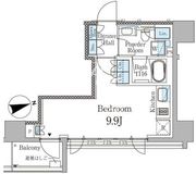 パークリュクス虎ノ門 206 間取り図