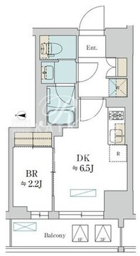 ブリリアイスト清澄庭園 202 間取り図
