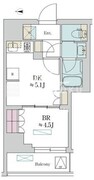 ブリリアイスト清澄庭園 203 間取り図