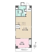 グレンパーク神楽坂 306 間取り図