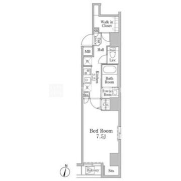 ヴァンクール岩本町 702 間取り図