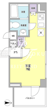 リバーレ秋葉原 1301 間取り図