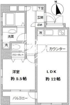 ラクラス田原町 801 間取り図