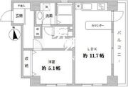 ラクラス田原町 404 間取り図