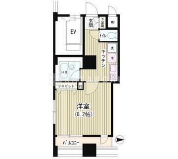 アクアコート 506 間取り図
