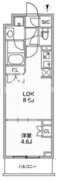 ライムレジデンス品川イースト 105 間取り図
