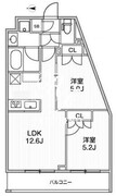 ライムレジデンス品川イースト 205 間取り図