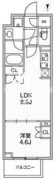 ライムレジデンス品川イースト 206 間取り図