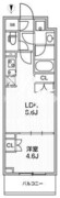 ライムレジデンス品川イースト 207 間取り図