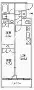 ライムレジデンス品川イースト 301 間取り図