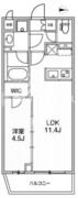 ライムレジデンス品川イースト 310 間取り図