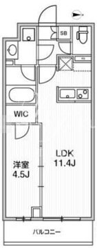 ライムレジデンス品川イースト 311 間取り図