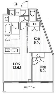 ライムレジデンス品川イースト 404 間取り図
