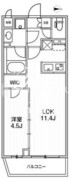 ライムレジデンス品川イースト 409 間取り図