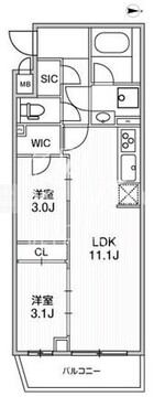ライムレジデンス品川イースト 506 間取り図