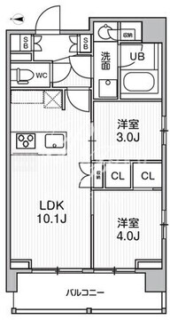 シーズンフラッツ菊川ノース 201 間取り図