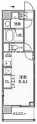 シーズンフラッツ菊川ノース 203 間取り図
