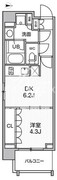 シーズンフラッツ菊川ノース 207 間取り図