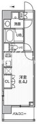 シーズンフラッツ菊川ノース 303 間取り図