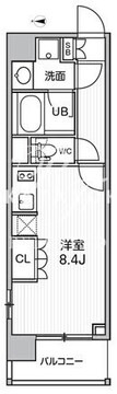 シーズンフラッツ菊川ノース 303 間取り図