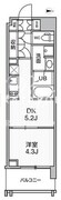 シーズンフラッツ菊川ノース 306 間取り図