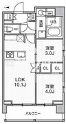 シーズンフラッツ菊川ノース 501 間取り図